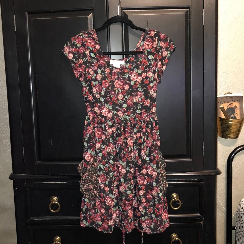 Band of Gypsies Boho CottageCore Soft Girl Hippie Artsy Floral Girly Girl Dress
